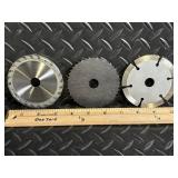 WORX 3-3/8 in Circular Saw Blades Set - 24T, 60T & 4-TEETH HSS 85mm