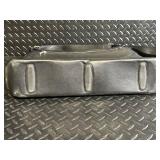 TUMI Leather Messenger Bag - Black Crossbody With Front Flap