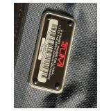 TUMI Leather Messenger Bag - Black Crossbody With Front Flap