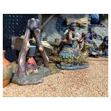 Nativity Scene Display with Stable & Village Accessories - 28 Inch Base