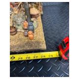 Nativity Scene Display with Stable & Village Accessories - 28 Inch Base