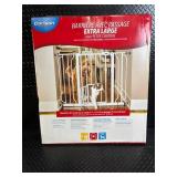 Carlson Extra Wide Walk-Through Gate with Small Pet Door - Fits Openings 29-44 in wide, 30 in high