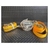 Kinedyne Ratchet Tie-Down Straps (Lot of 3) - 1000 LBS WLL