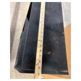 Black 4-Shelf Bookcase - Narrow Floor-Standing Storage Shelf