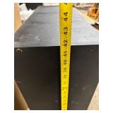 Black 4-Shelf Bookcase - Narrow Floor-Standing Storage Shelf