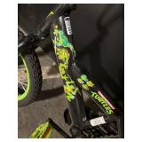Teenage Mutant Ninja Turtles Kids Bike 16-Inch Black with Neon Green Rims