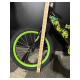 Teenage Mutant Ninja Turtles Kids Bike 16-Inch Black with Neon Green Rims