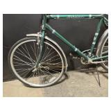 Schwinn Vintage Green City Bicycle with Rear Rack - 26in Wheels