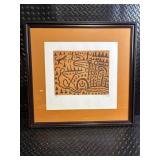 J Pike Leaf Print Framed Art - Edition 76/99 - Set of 2