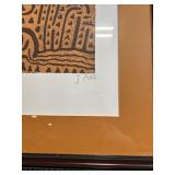 J Pike Leaf Print Framed Art - Edition 76/99 - Set of 2