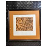 J Pike Leaf Print Framed Art - Edition 76/99 - Set of 2