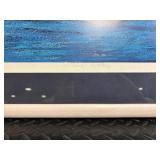 Sailboat Seascape Art Print - Framed Blue Ocean Scene, Signed