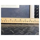 Sailboat Seascape Art Print - Framed Blue Ocean Scene, Signed