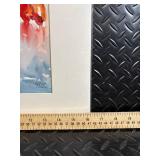 Tulips in Blue Vase - Watercolor Floral Painting, Signed