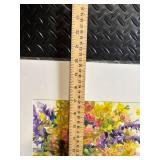 PK Watercolor #175 - Floral Bouquet Watercolor Painting, White Mat