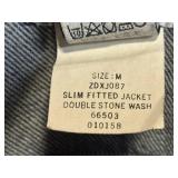 Calvin Klein Jeans Slim-Fitted Denim Jacket - Size M - Double Stone Wash