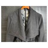Jennifer Lopez Belted Wool-Blend Trench Coat - XL
