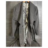 Jennifer Lopez Belted Wool-Blend Trench Coat - XL