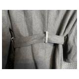 Jennifer Lopez Belted Wool-Blend Trench Coat - XL