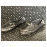 Coach Leather Loafers - Black - Slip-On Moccasin Style
