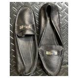Coach Leather Loafers - Black - Slip-On Moccasin Style