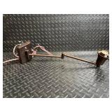 Vintage Copper Lamp with Adjustable Arm and Wall-Mount Socket