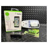 Belkin Car Vent Mount, MagicJack USB, CR2 3V Batteries, Unknown LCD Device