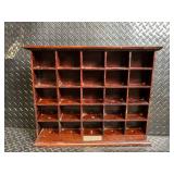 Wooden Multi-Drawer Cabinet - Vintage Small Parts Organizer