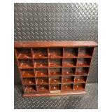 Wooden Multi-Drawer Cabinet - Vintage Small Parts Organizer
