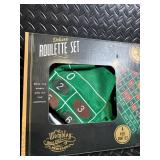 Wembley Deluxe Roulette Set - 4-Piece Game Set With Wheel & Chips