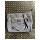 Calvin Klein Navy Tote Bag - Dual Handles & Front Zip Pocket