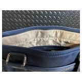 Calvin Klein Navy Tote Bag - Dual Handles & Front Zip Pocket