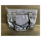 Calvin Klein Navy Tote Bag - Dual Handles & Front Zip Pocket