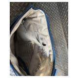 Baggallini Blue Nylon Crossbody Bag - Adjustable Strap, Front Zip Pocket