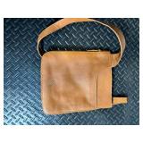 Radley London Leather Crossbody Bag - Tan, Adjustable Strap, Zippered Back Pocket