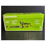 Greenworks 40V 18-Inch Cordless Chainsaw with Battery & Charger