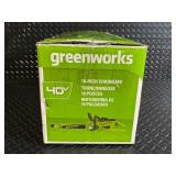 Greenworks 40V 18-Inch Cordless Chainsaw with Battery & Charger