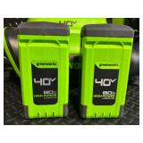 Greenworks 40V 710 CFM Backpack Blower with 2x 4.0Ah Batteries & Charger