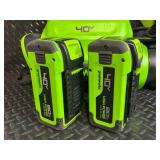 Greenworks 40V 710 CFM Backpack Blower with 2x 4.0Ah Batteries & Charger