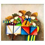 Original Joyce Roybal Framed Painting - 27 x 23 in