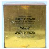 Victory V Gums & Lozenges Tin Container - Vintage Promo Box