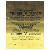 Victory V Gums & Lozenges Tin Container - Vintage Promo Box