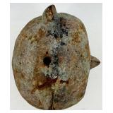 Vintage Owl-Shaped Vintage Cast Iron Figure - Made in Japan - 5.4 in tall