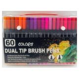 Art Supplies Lot: Crayola Fine Line Markers 40 & 60-Color Dual Tip Pens and more - NIB!