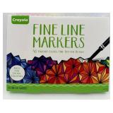 Art Supplies Lot: Crayola Fine Line Markers 40 & 60-Color Dual Tip Pens and more - NIB!
