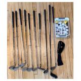 Golden Bear Tour Pro Ultralight Steel Golf Club Set - Irons 5-9, PW, Putter, Driver, Balls and More!!