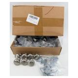 Brushed Nickel Round Cabinet Knobs & Screws - Assorted Pack