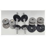 Adjustable Dumbbell Set with 5 # & 2 # Weight Plates - 2 Dumbbells