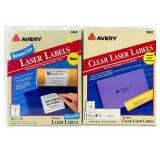 Office and Photo Supplies Featureing -Avery Laser Label Sheets & White File Folder Labels and More!
