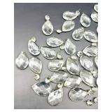 Vintage Crystal Teardrop Tension Lamp Prism Pendants for Pendant Lamp